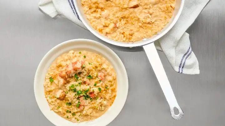 Old Bay Brown Butter Lobster Risotto