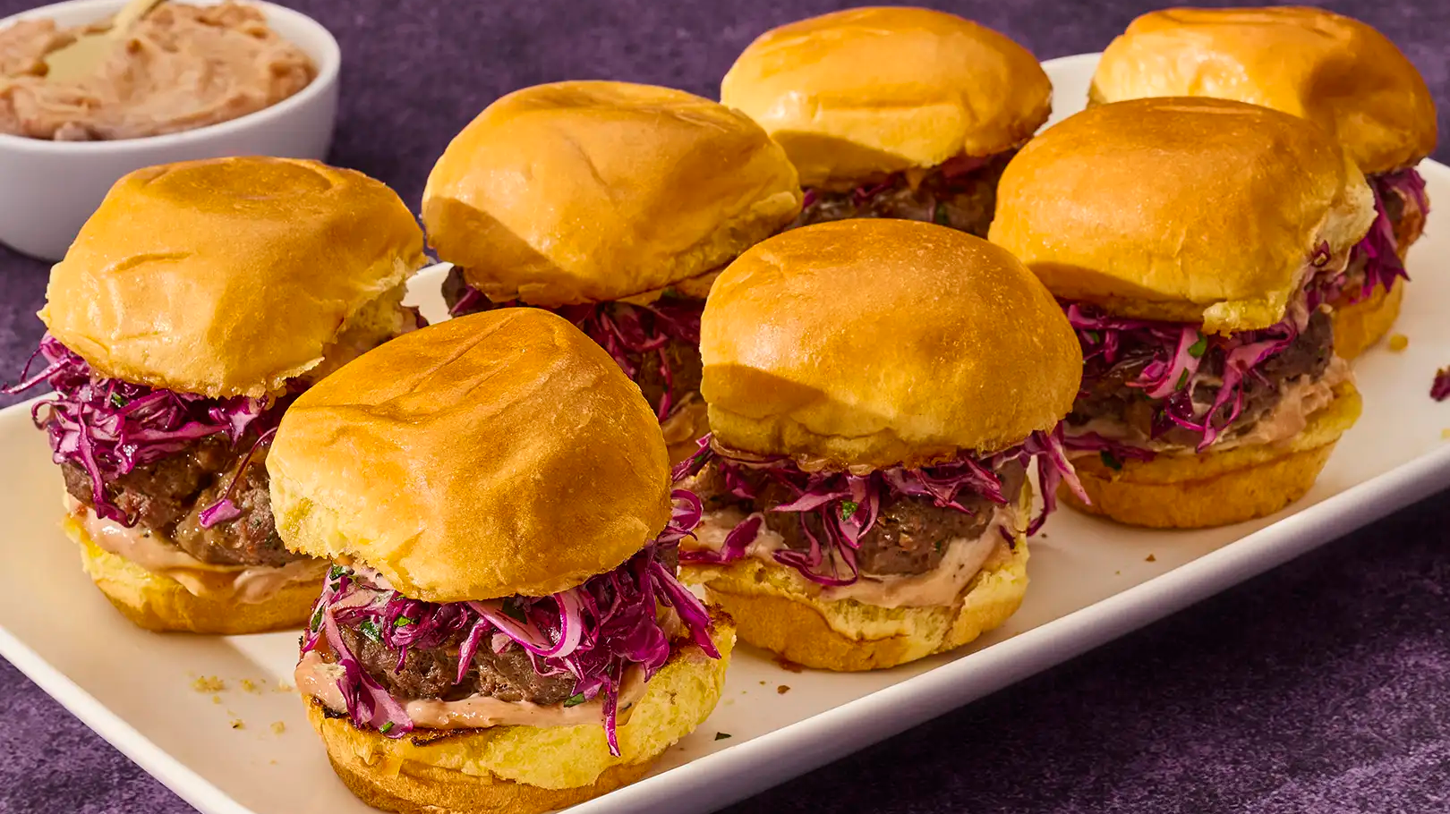 Black Currant Smashburger Sliders