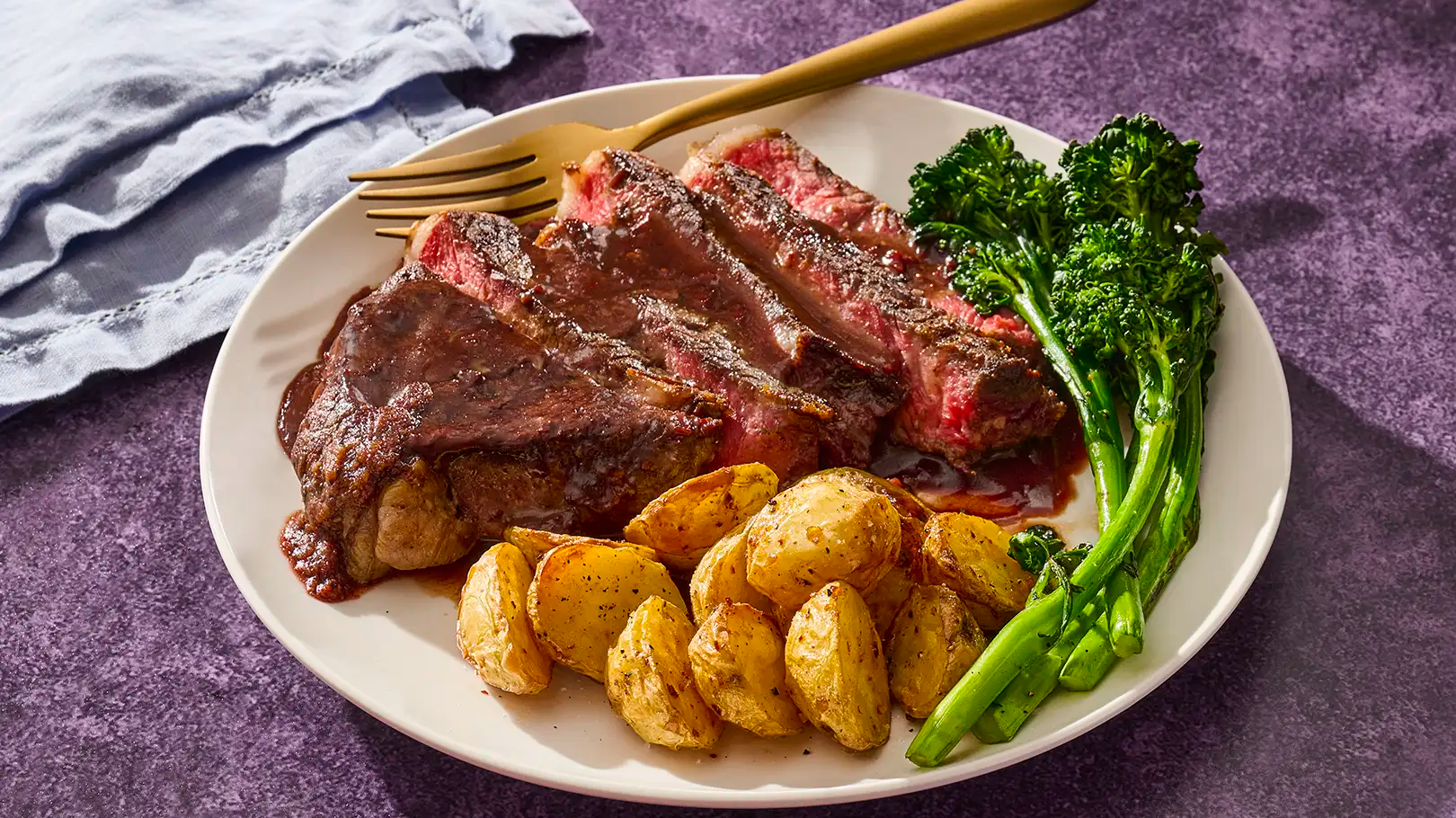Pan-Seared Steak with Black Currant Sauce