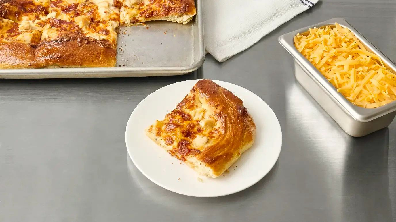 Chicken Bacon Ghost Ranch Sheet Pan Pizza