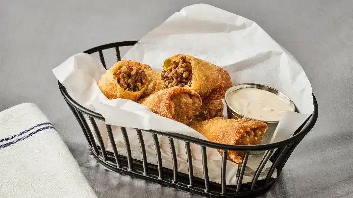 Ghost Pepper Ranch Cheeseburger Egg Rolls