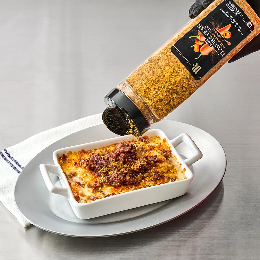 queso fundido with aji amarillo seasoning