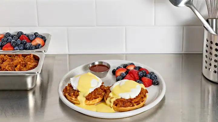 Spicy Maple Eggs Benedict