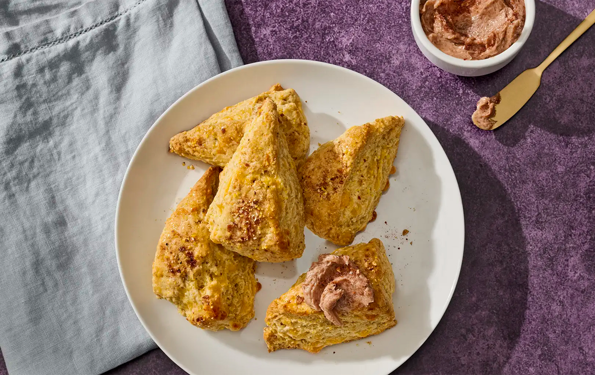 Black Currant Cornbread Scones