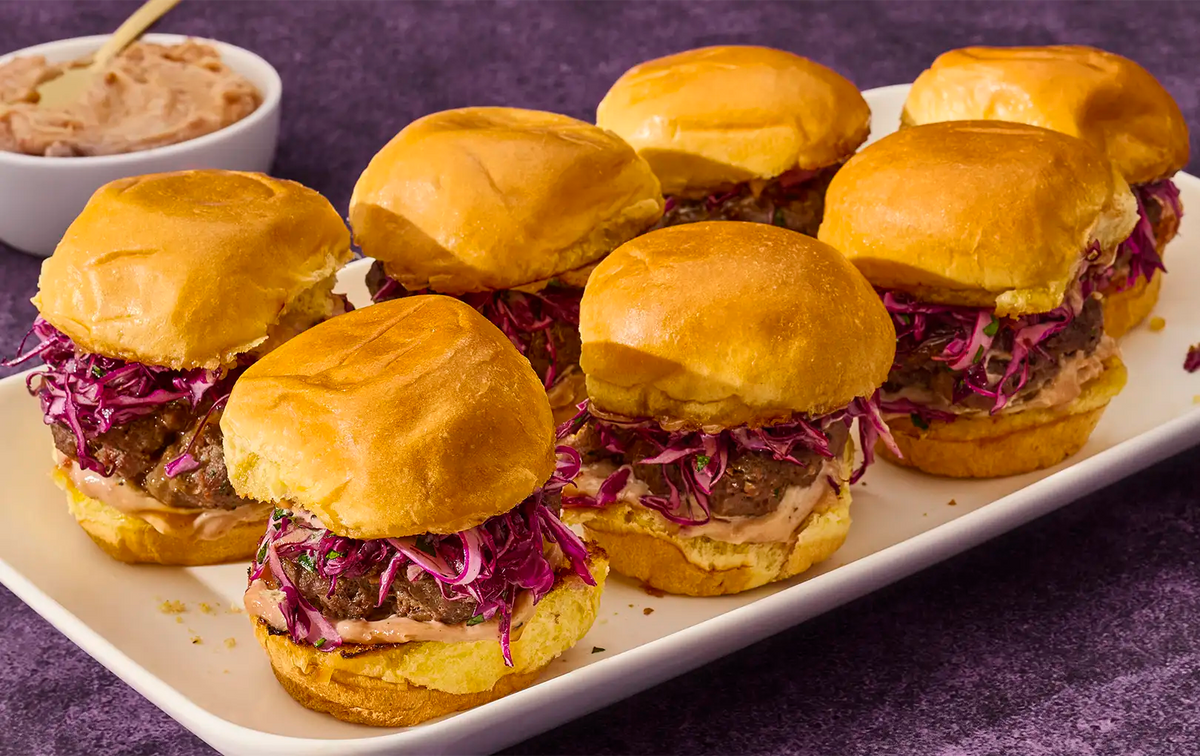 Black Currant Smashburger Sliders