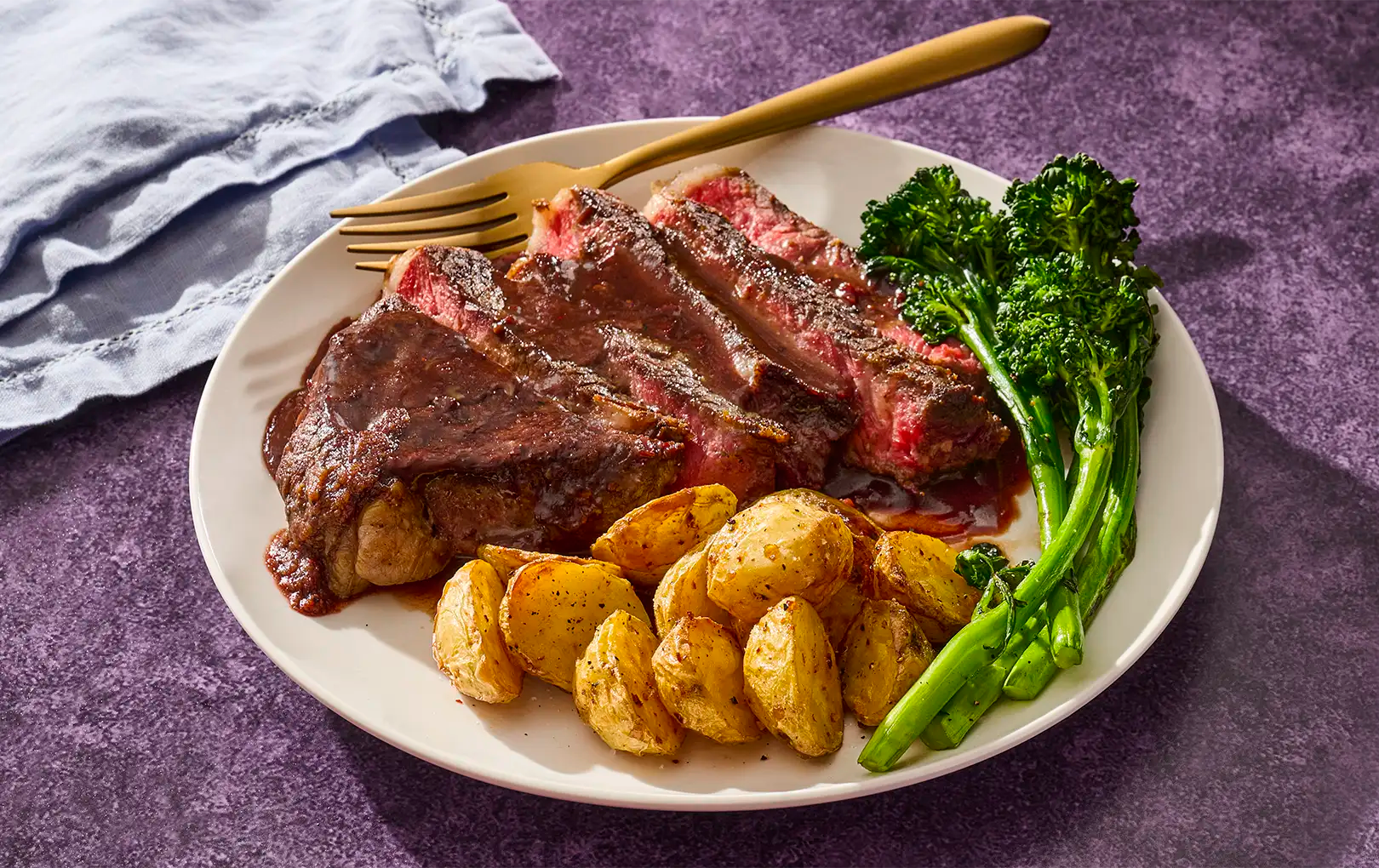 Pan-Seared Steak with Black Currant Sauce