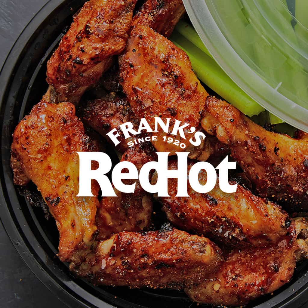 frank's redhot logo overlaying a recipe image